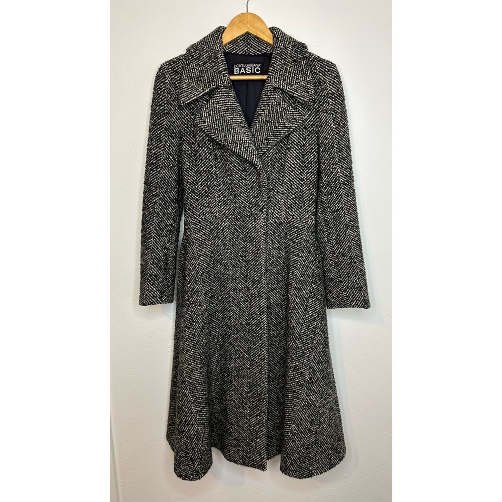 Dolce and Gabbana BASIC Women’s Double Breasted Long Wool Coat